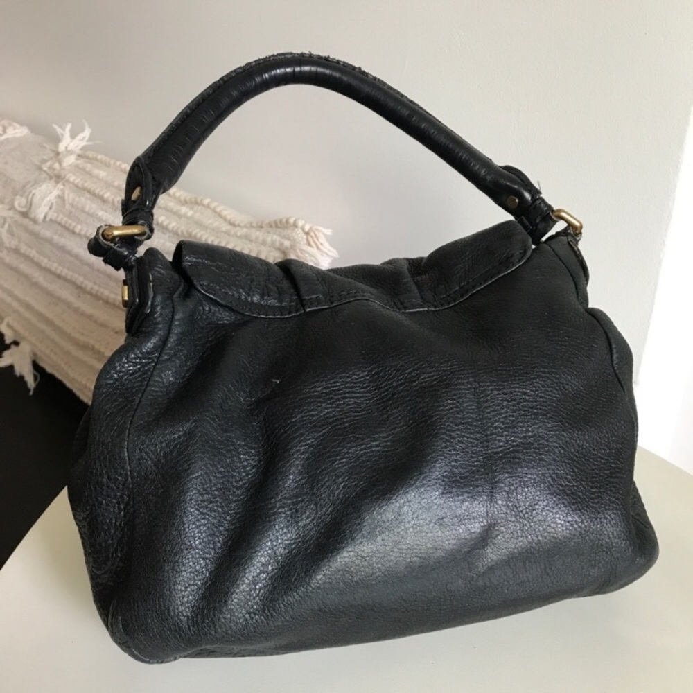 MARC BY MARC JACOBS WOMENS LIK UTIKA BLACK LEATHER HANDBAG - Picture 4 of 15